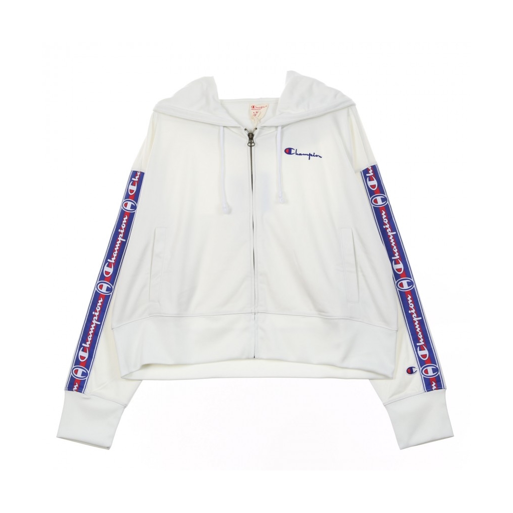 TRACK JACKET FULL ZIP TOP WHITE