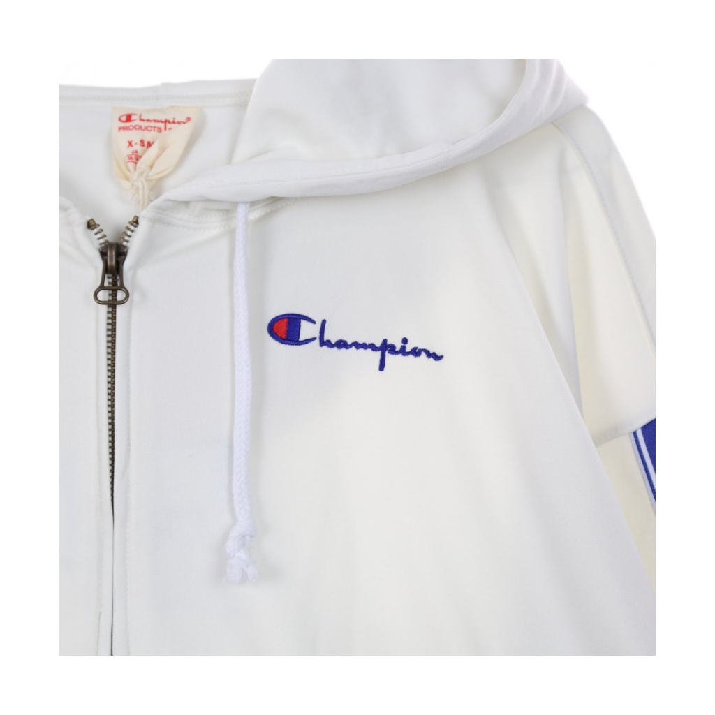 TRACK JACKET FULL ZIP TOP WHITE