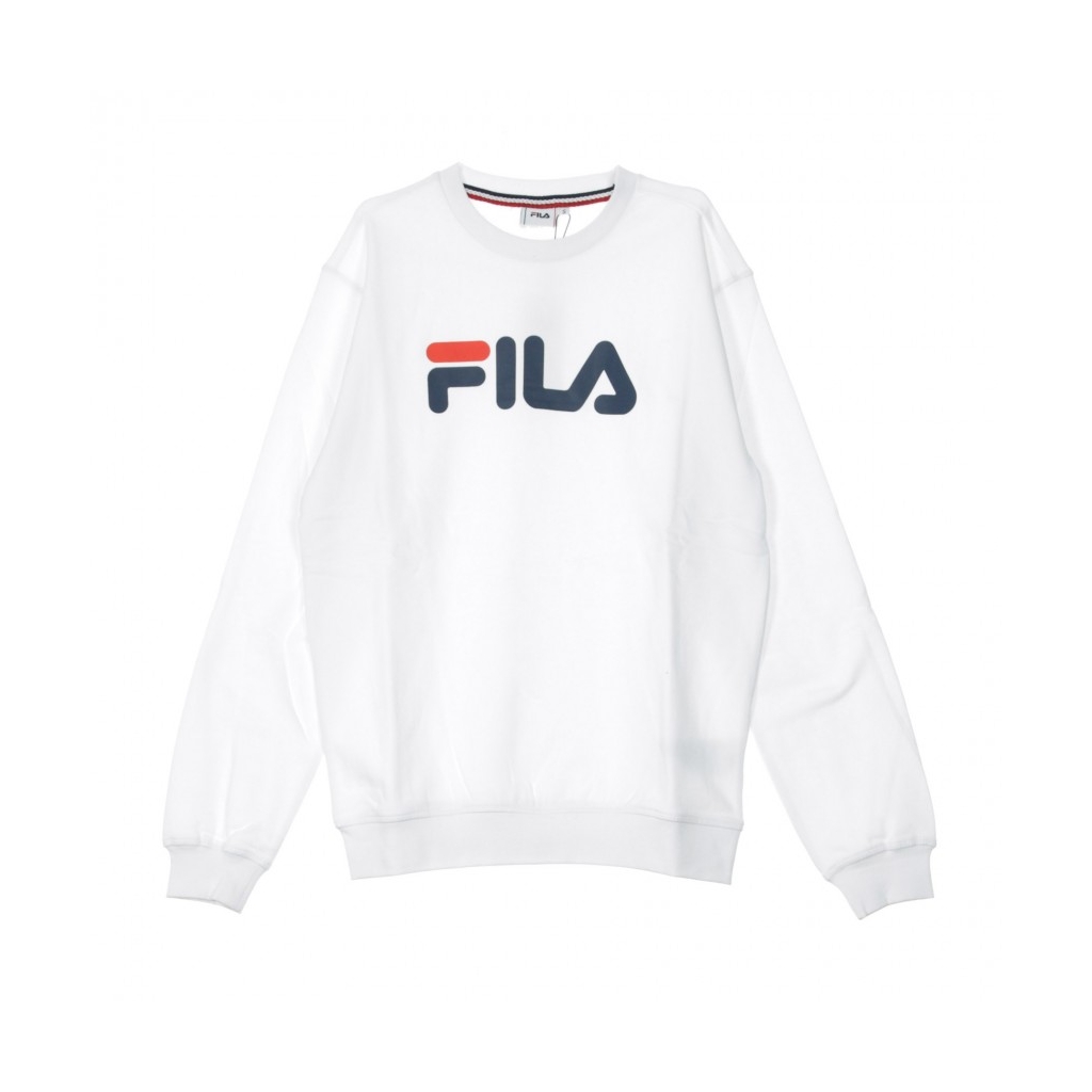 FELPA GIROCOLLO PURE CREW SWEAT BRIGHT WHITE