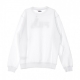 FELPA GIROCOLLO PURE CREW SWEAT BRIGHT WHITE