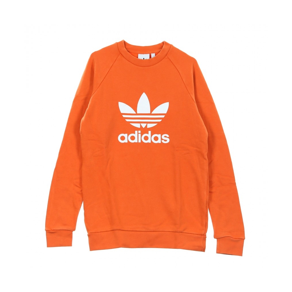 FELPA GIROCOLLO TREFOIL CREW CRAFT ORANGE
