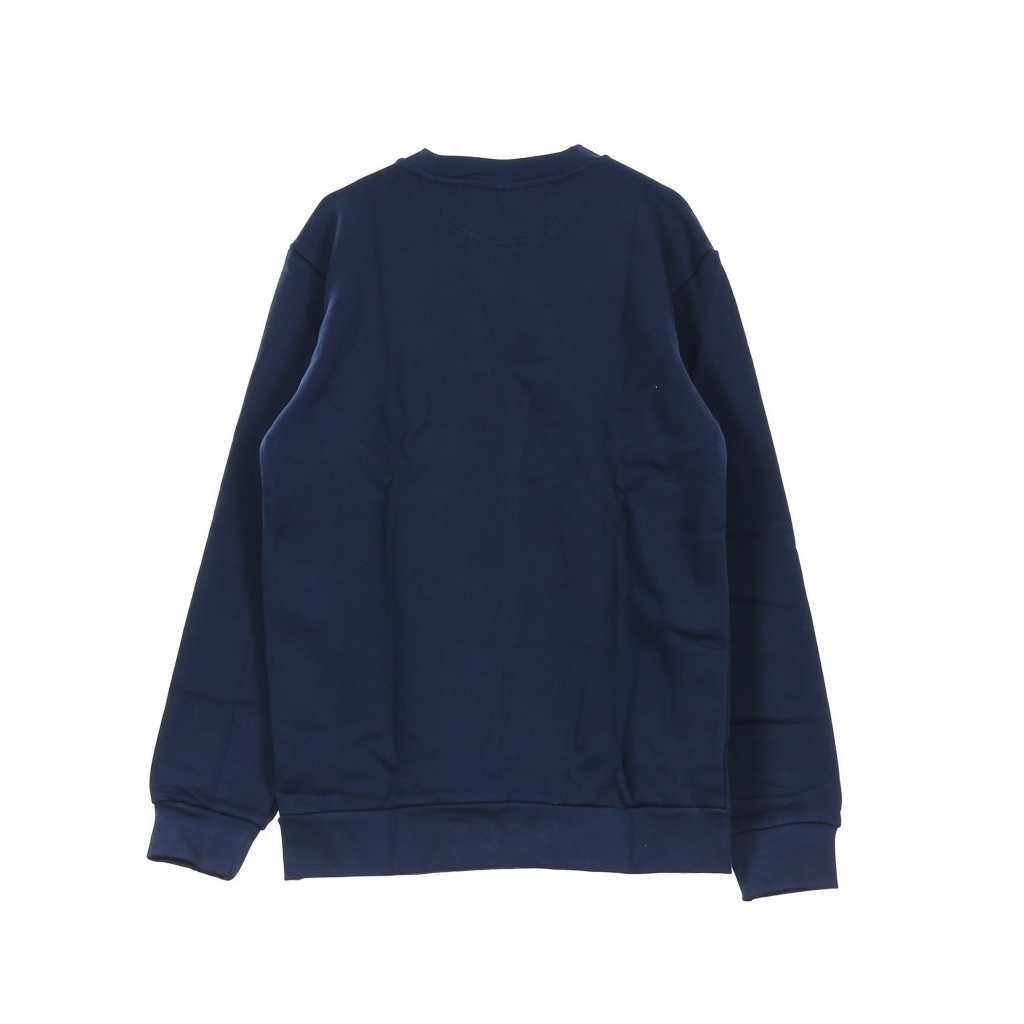 FELPA GIROCOLLO OUTLINE CREW COLLEGIATE NAVY