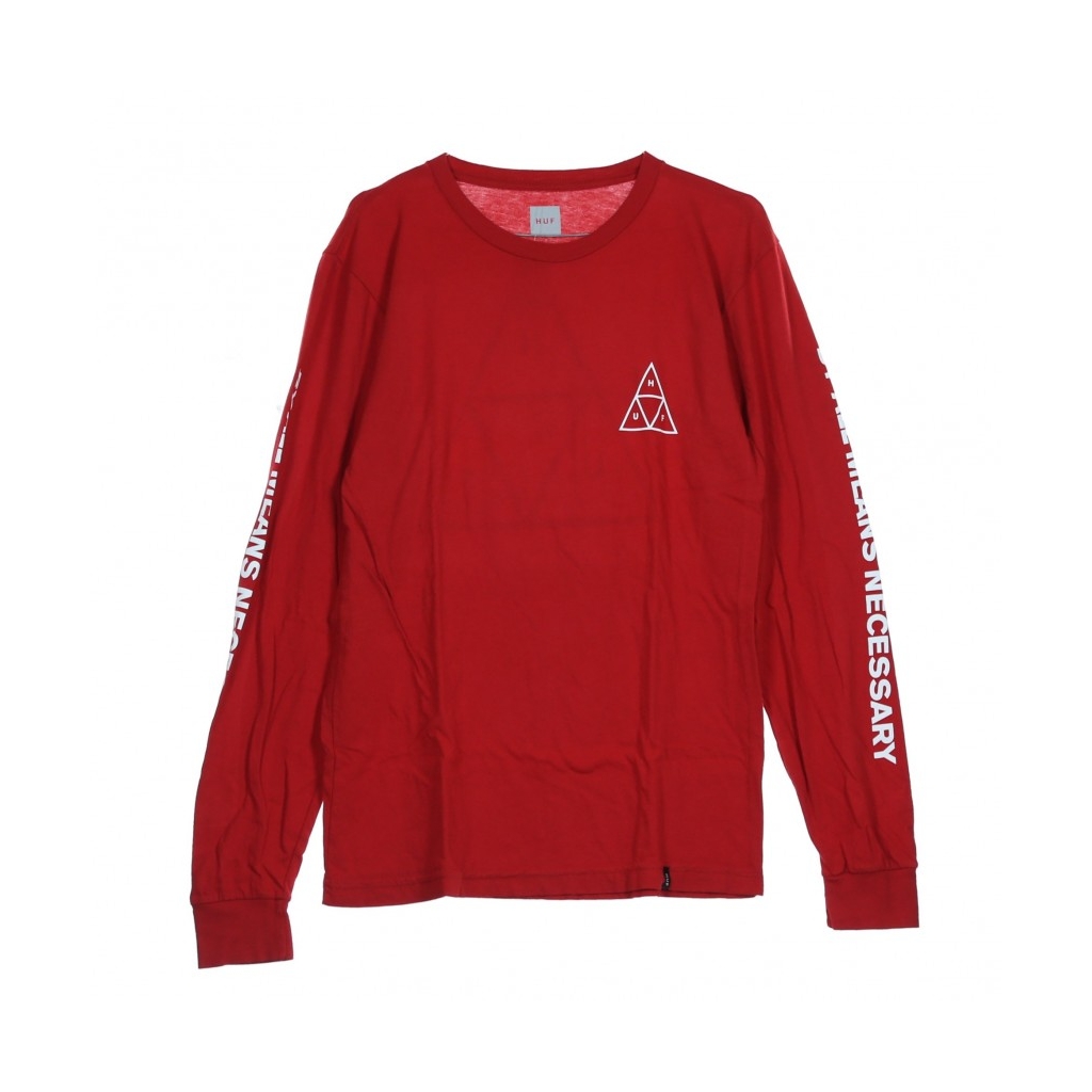 MAGLIETTA MANICHE LUNGHE ESSENTIALS TT L/S RESORT RED