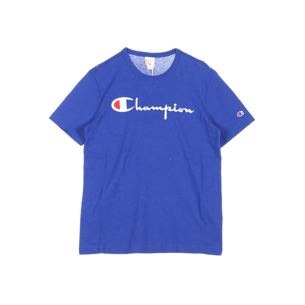 MAGLIETTA CREWNECK TEE BLUE