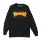 MAGLIETTA MANICHE LUNGHE FLAME L/S BLACK