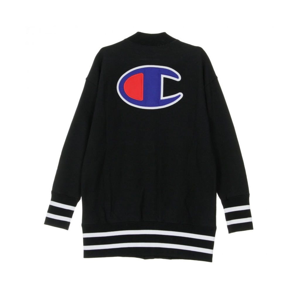GIUBBOTTO BOMBER GBOMBER REVERSE WEAVE BLACK