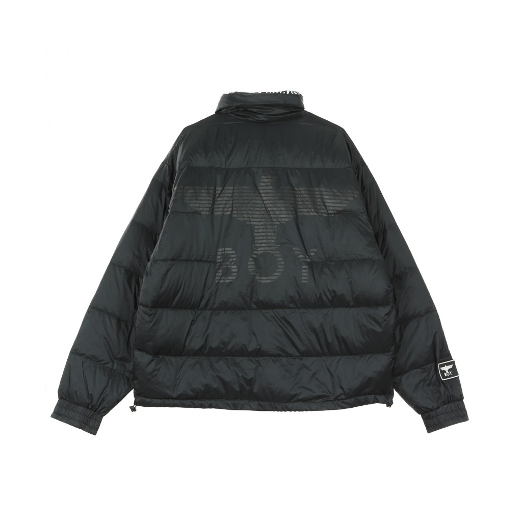 PIUMINO STRIPE EAGLE DOWN REVERSIBLE BLACK