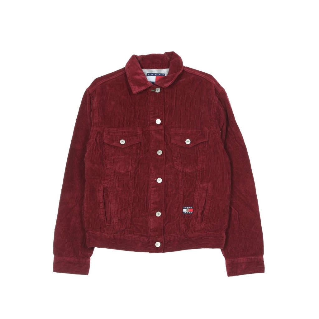 tommy jeans corduroy crest trucker jacket