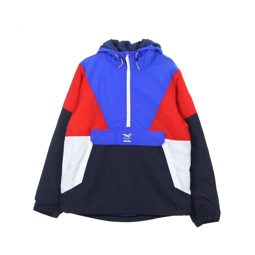 ANORAK GET DOWN PULL UP NAVY RED