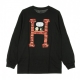 MAGLIETTA MANICHE LUNGHE PEANUTS SIGH L/S BLACK