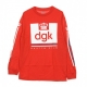 LANGARM T-SHIRT HUSTLE CLUB L / S ROT / WEISS