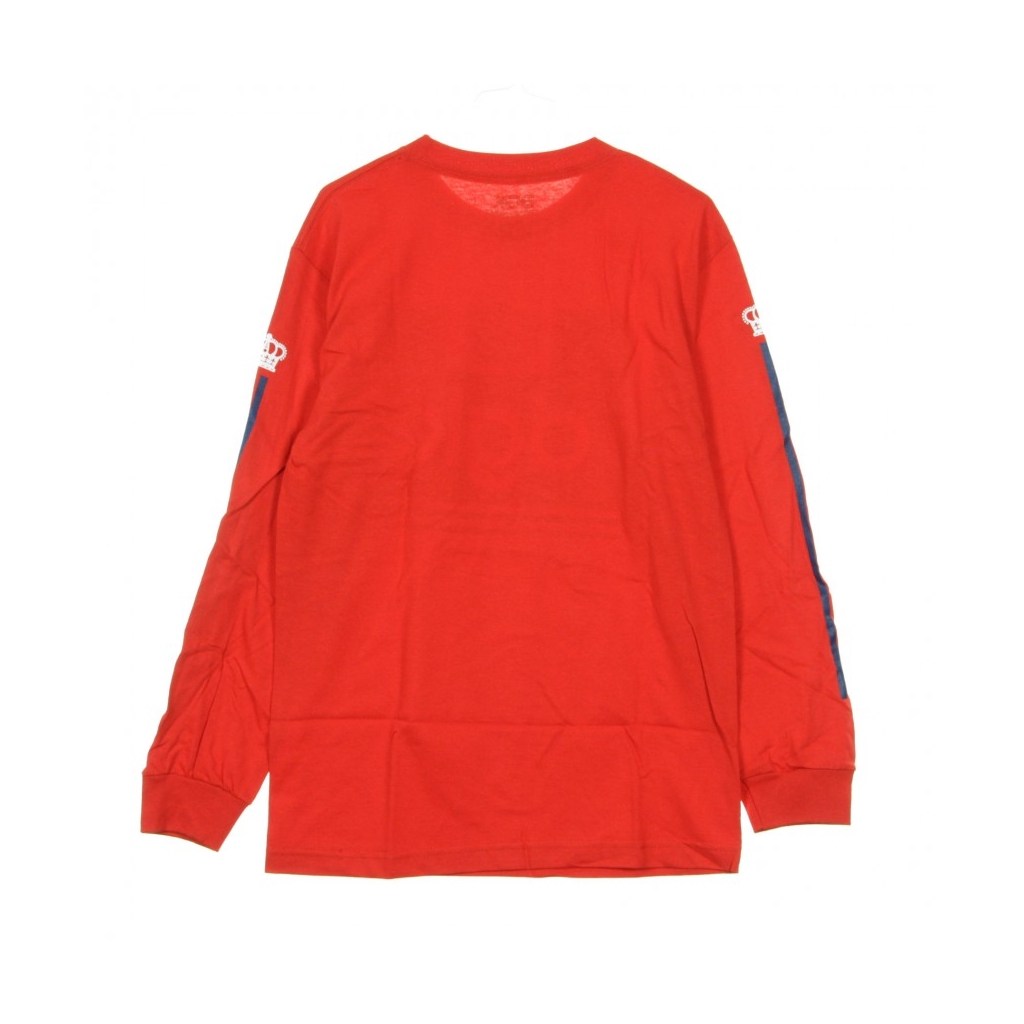 MAGLIETTA MANICHE LUNGHE HUSTLE CLUB L/S RED/WHITE