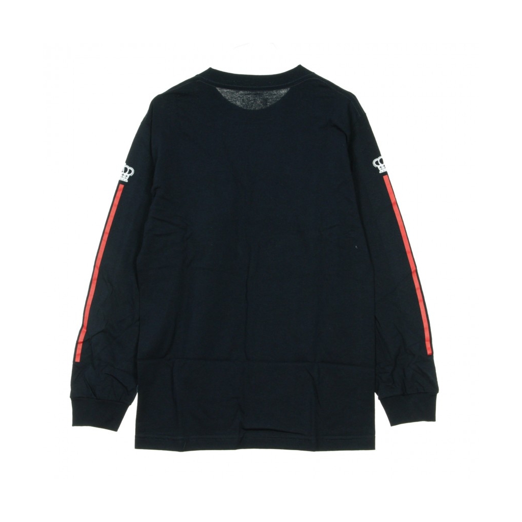 MAGLIETTA MANICHE LUNGHE HUSTLE CLUB L/S NAVY/WHITE