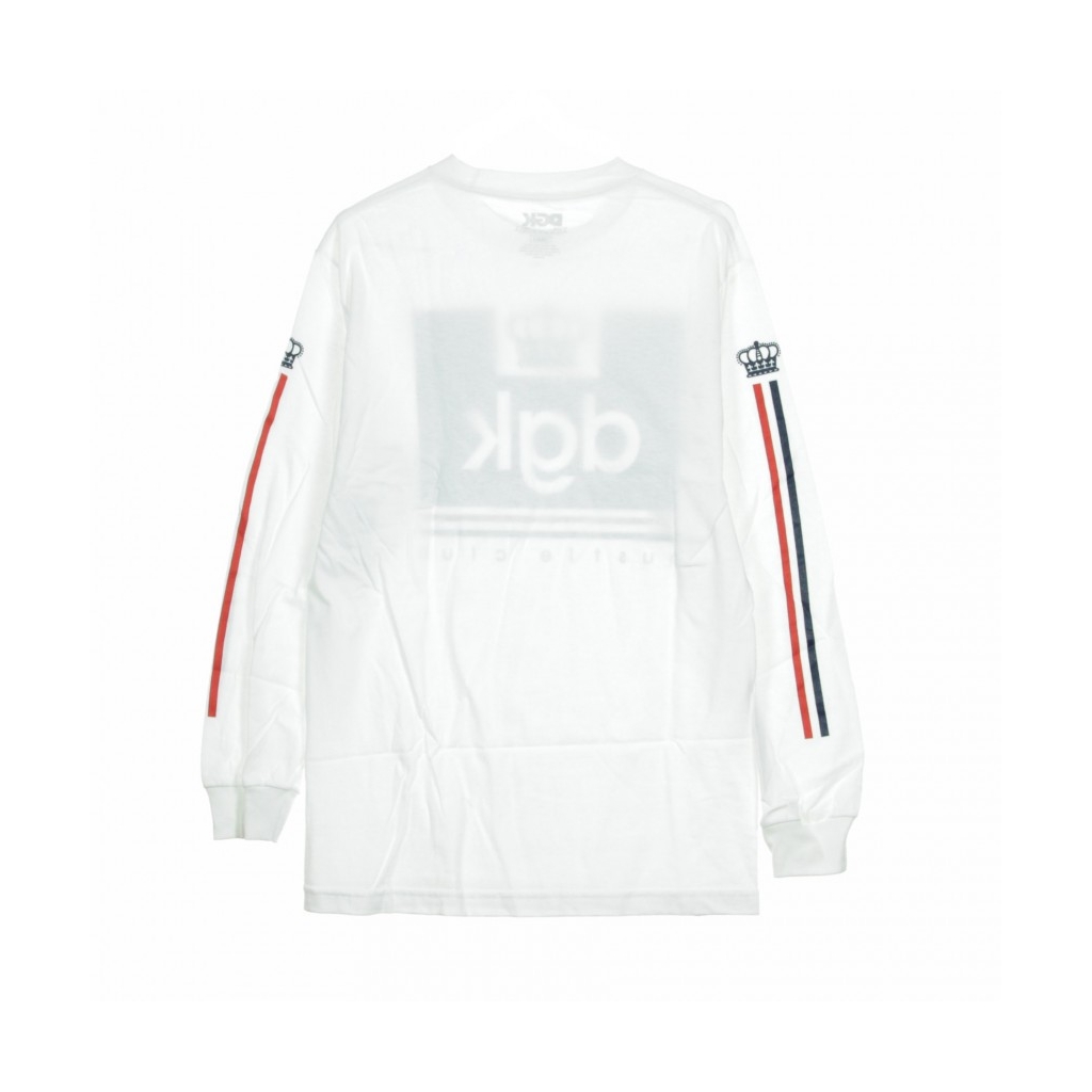 MAGLIETTA MANICHE LUNGHE HUSTLE CLUB L/S WHITE