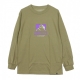 LONG SLEEVE T-SHIRT CUT OUT OG L / S SAFARI BROWN