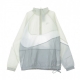 WINDBREAKER VW SWOOSH WVN HLFZIP JKT WOLF GREY/WHITE/LIGHT BONE/WHITE