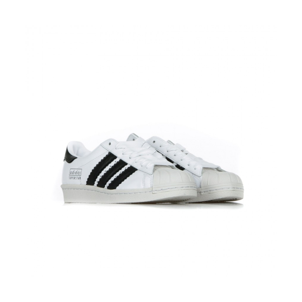 SCARPA BASSA SUPERSTAR 80S WHITE/CORE BLACK/WHITE