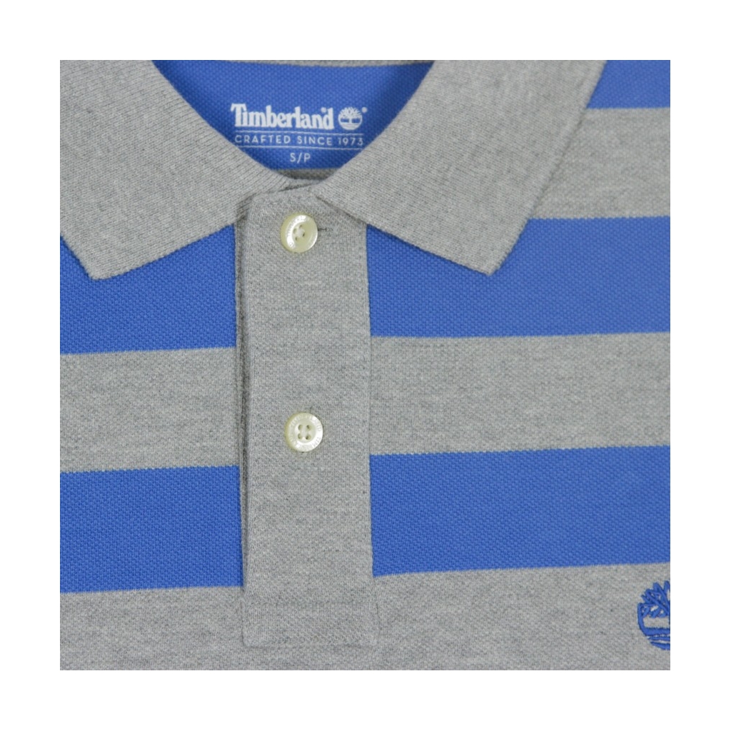 POLO PQUE WIDE STPE POLO MEDIUM GREY HEATHER