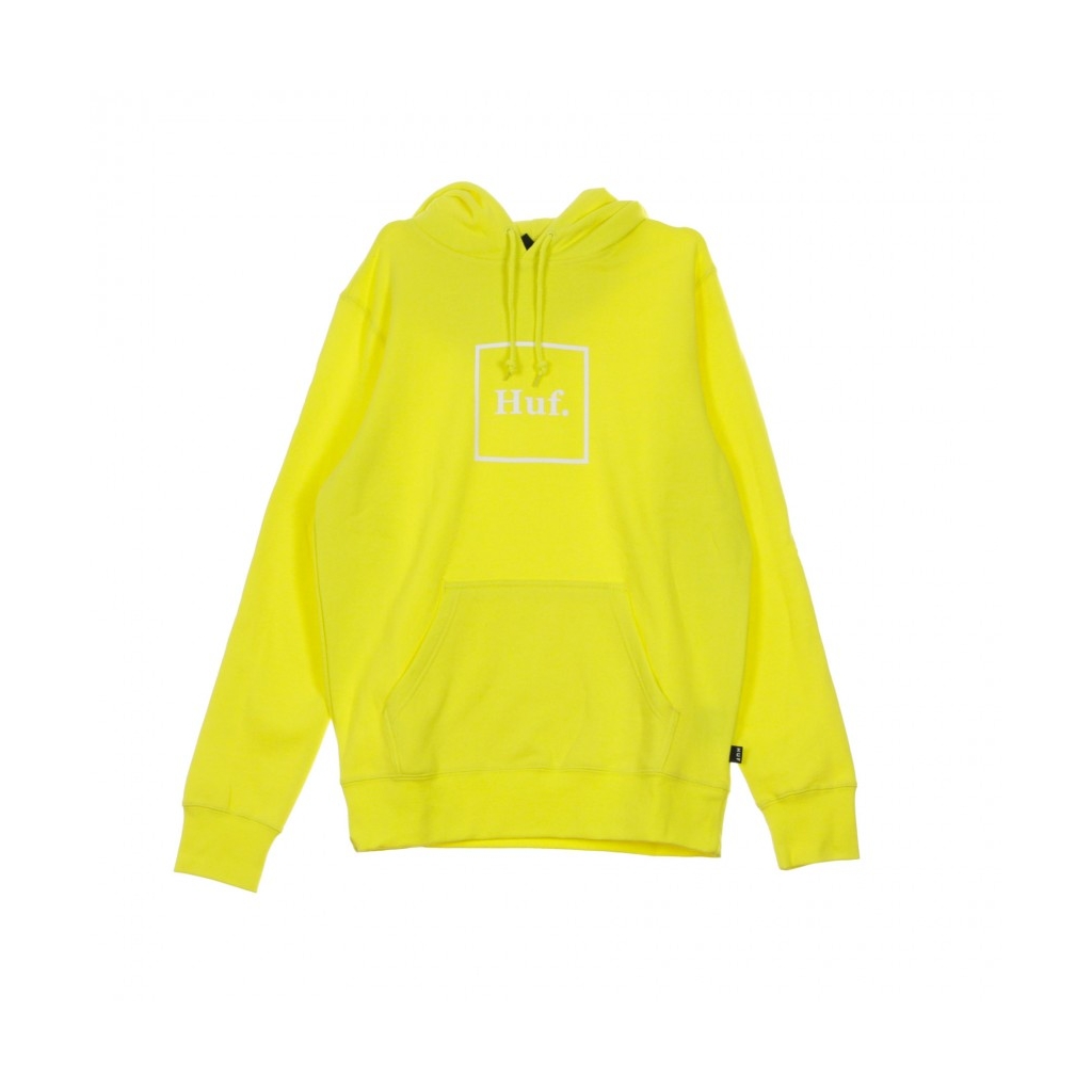 FELPA CAPPUCCIO BOX LOGO AURORA YELLOW