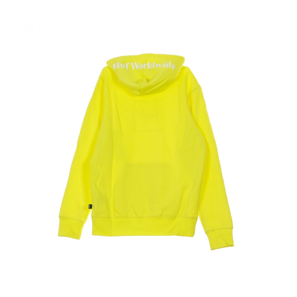 FELPA CAPPUCCIO BOX LOGO AURORA YELLOW