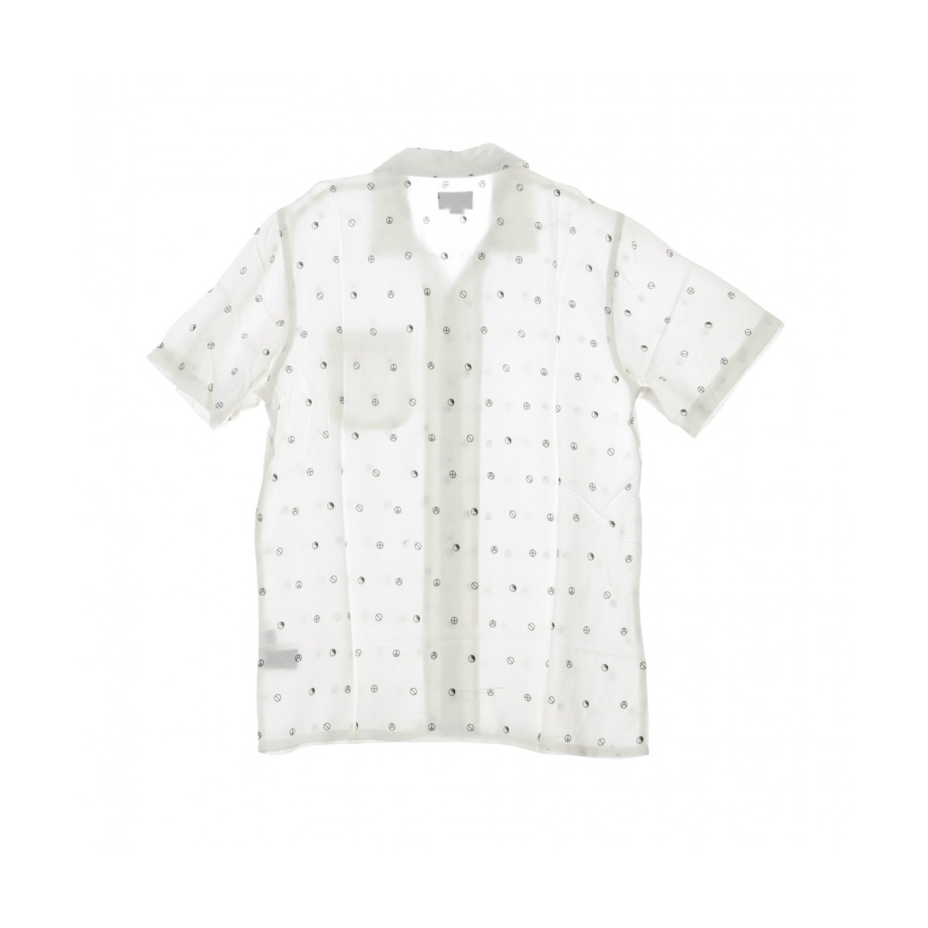 CAMICIA MANICA CORTA SYMBOLISM WOVEN WHITE MULTI