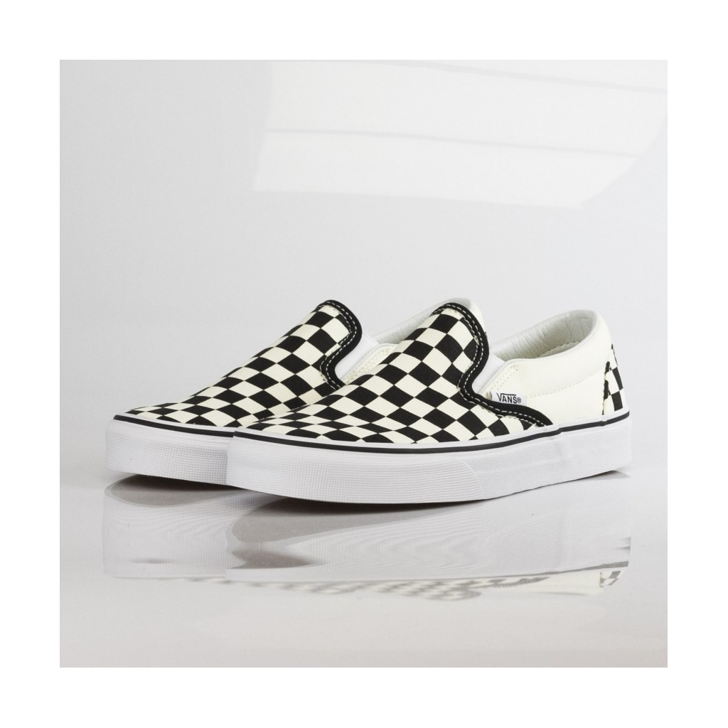 CLASSIC SLIP-ON SHOE BLACK / WHITE / WHITE