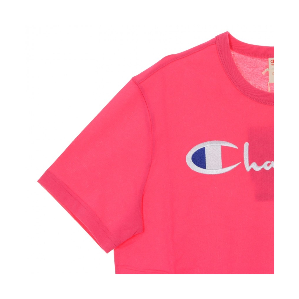 MAGLIETTA CREWNECK TEE AZALEA