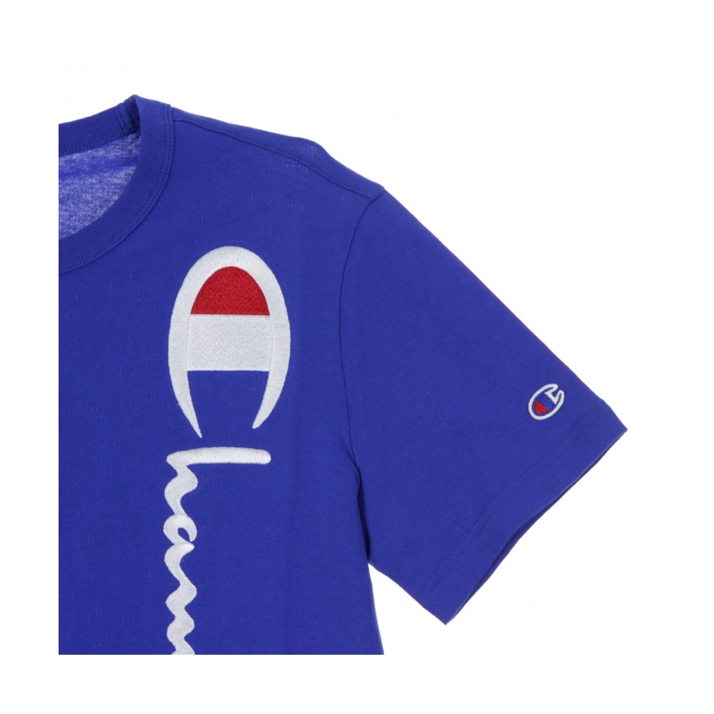 MAGLIETTA CREWNECK TEE BLUE