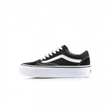 SCARPA BASSA OLD SKOOL PLATFORM BLACK/WHITE