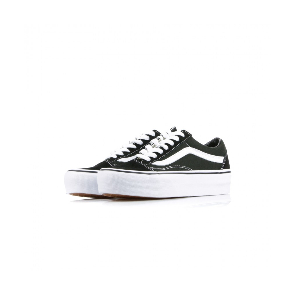 SCARPA BASSA OLD SKOOL PLATFORM BLACK/WHITE