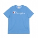 MAGLIETTA CREWNECK TEE LIGHT BLUE