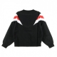 FELPA GIROCOLLO CREWNECK SWEATER BLACK/WHITE