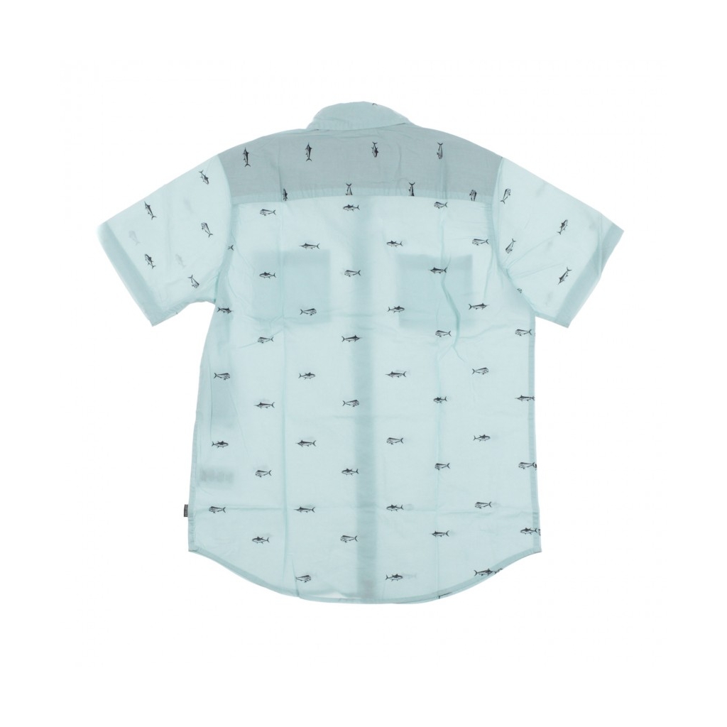 CAMICIA MANICA CORTA MARKET WOVEN TEAL