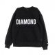 SWEATSHIRT QUILTED CREWNECK BLACK