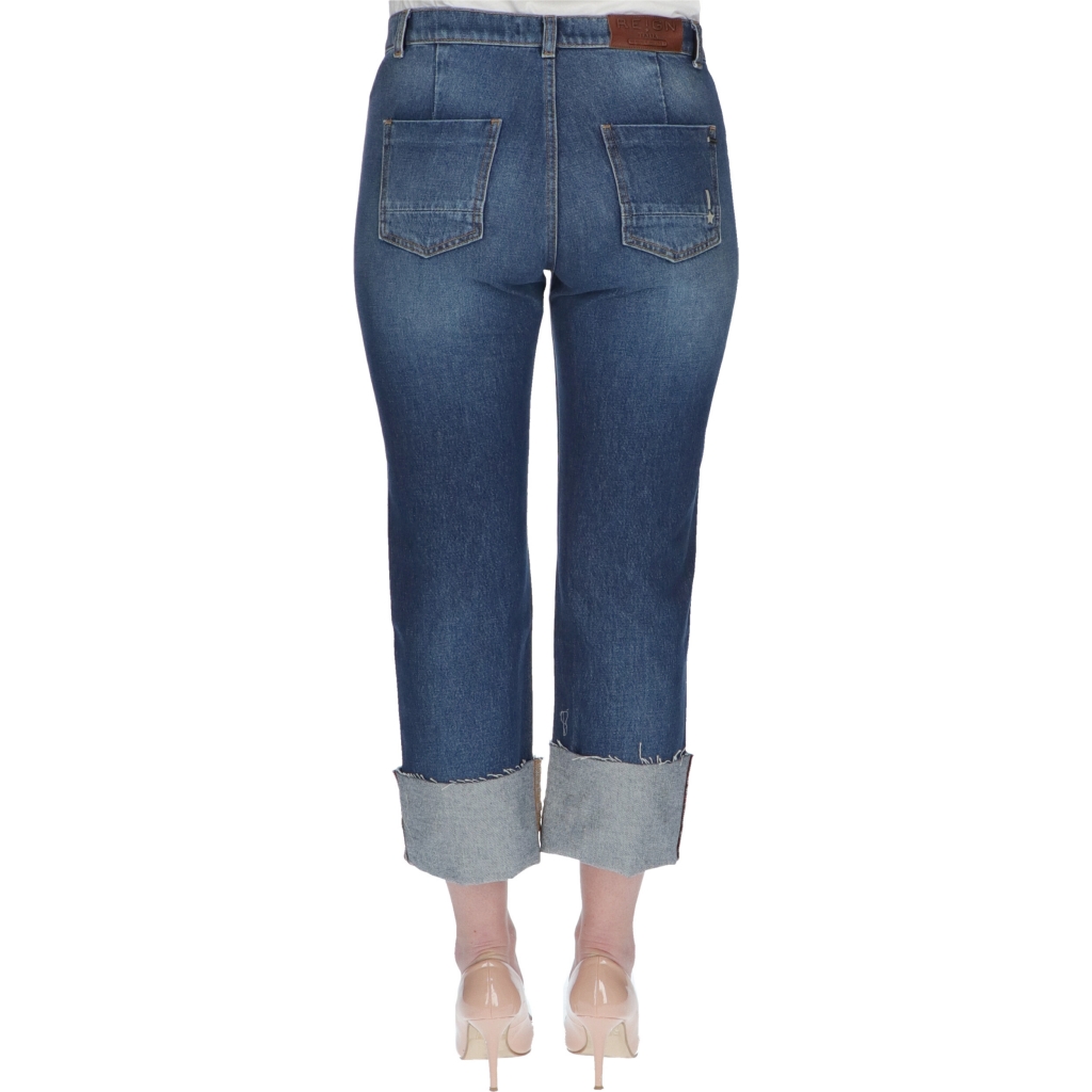 JEANS ALICIA BARACOA STRGT RISV W REIGN DENIM