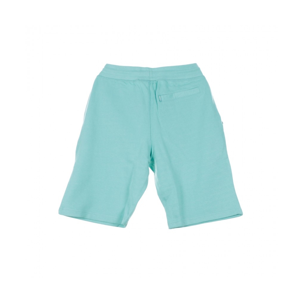 PANTALONE CORTO PIGEON EMBROIDERED SWEATSHORT TEAL