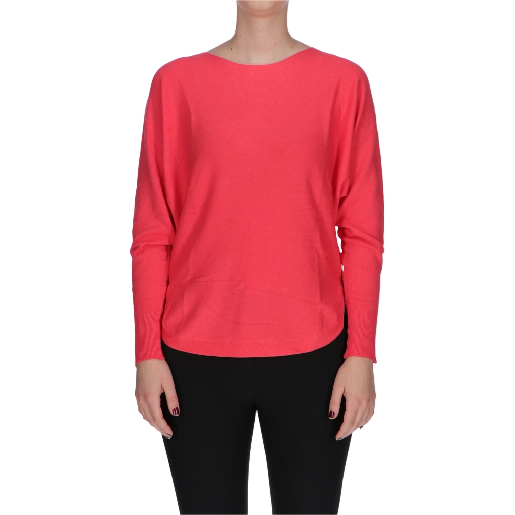 MAGLIA BAT SLEEVE W TIMEZONE dark pink