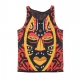 CANOTTA BASKET REVERSIBLE RITUAL MASK - LOGO TANK TOP MULTI