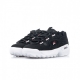 SCARPA BASSA D-FORMATION BLACK/WHITE/FILA RED