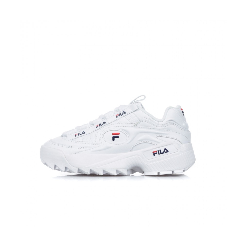 SCARPA BASSA D-FORMATION WHITE/FILA NAVY/FILA RED