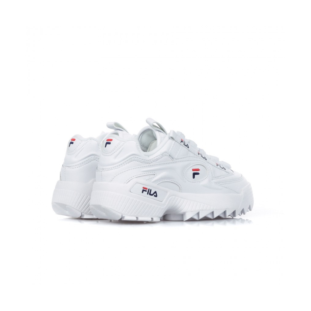 SCARPA BASSA D-FORMATION WHITE/FILA NAVY/FILA RED