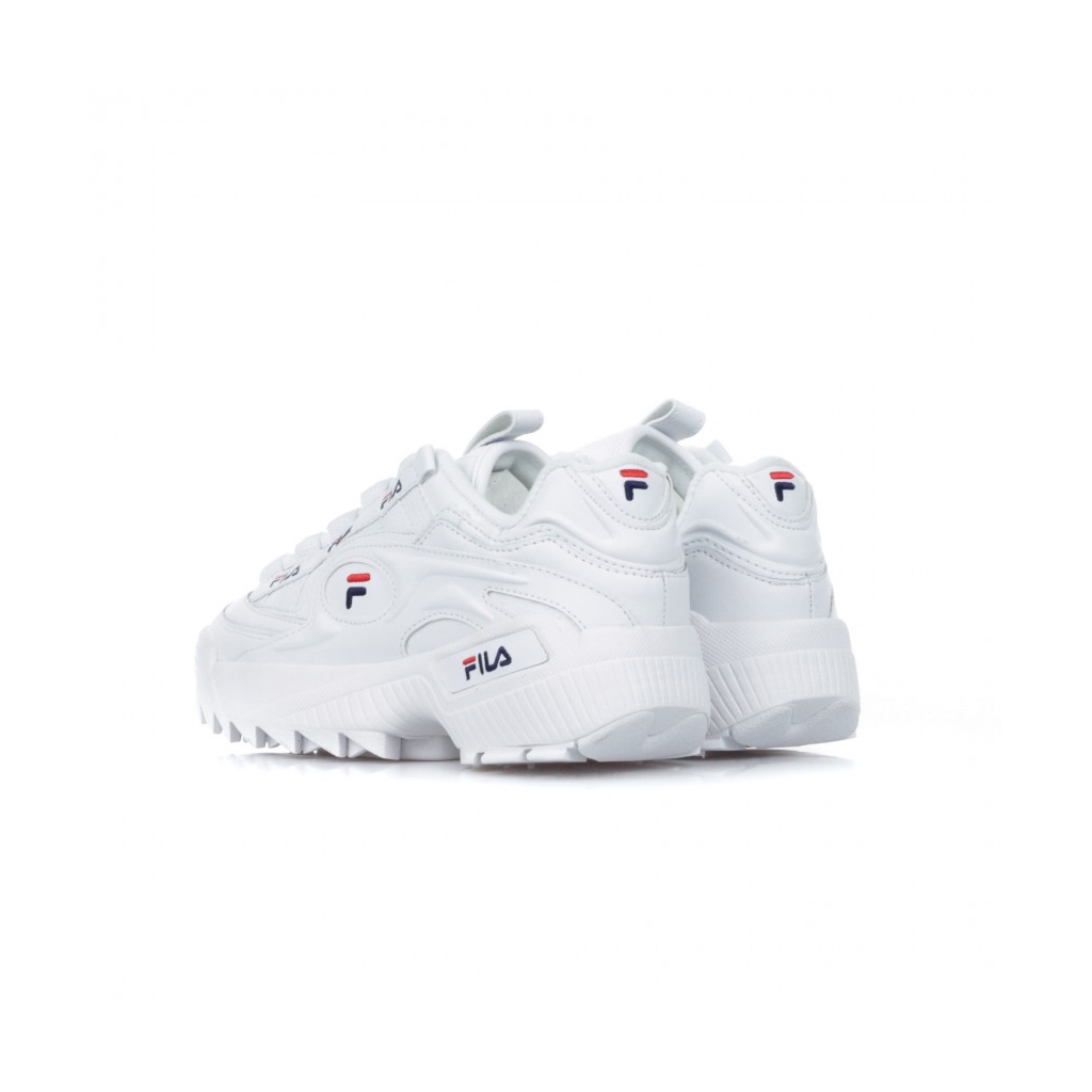 SCARPA BASSA D-FORMATION WHITE/FILA NAVY/FILA RED