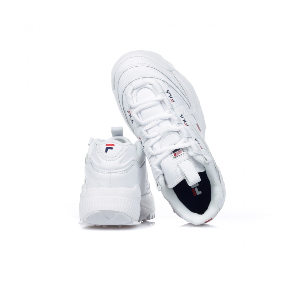 SCARPA BASSA D-FORMATION WHITE/FILA NAVY/FILA RED