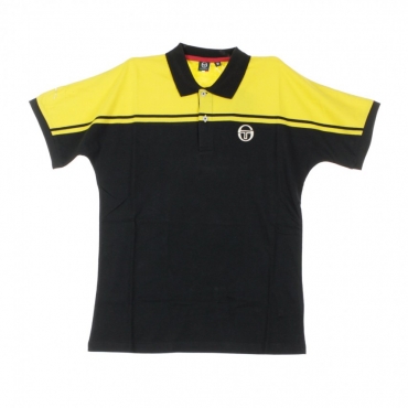 POLO MANICA CORTA NEW YOUNG LINE POLO ARCHIVIO BLACK/MUSTARD