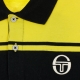 POLO MANICA CORTA NEW YOUNG LINE POLO ARCHIVIO BLACK/MUSTARD