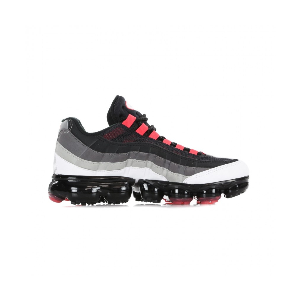 SCARPA BASSA AIR VAPORMAX 95 WHITE/HOT RED/DK PEWTER/GRANITE