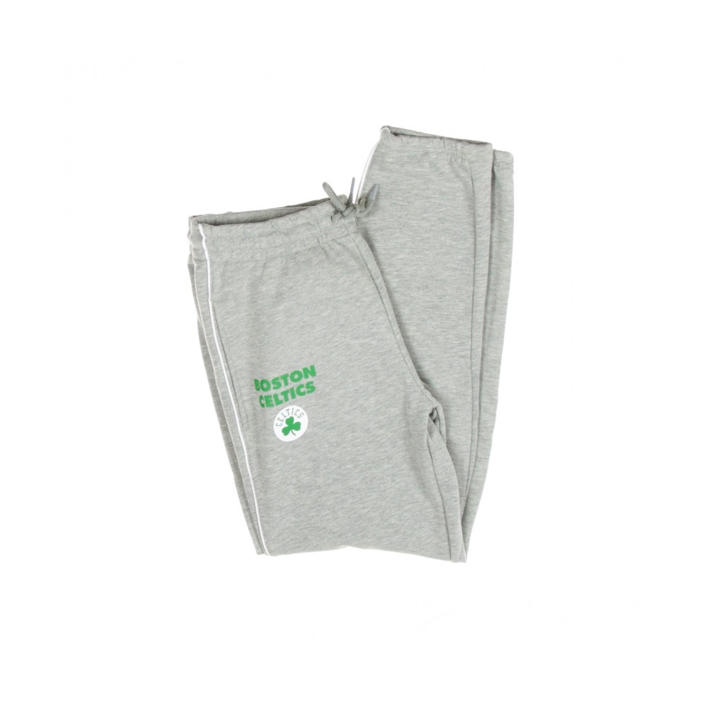 PANTALONE TUTA LEGGERO NBA STRIPE PIPING JOGGER BOSCEL LIGHT GREY HEATHER/ORGINAL TEAM COLORS