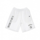 PANTALONE CORTO TUTA NBA LOGO STACK SHORT BRONET WHITE/BLACK