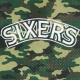 CASACCA BASKET NBA CAMO MESH V-NECK TEE PHI76E WOODLAND CAMO