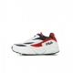 SCARPA BASSA V94M JR WHITE/FILA NAVY/FILA RED